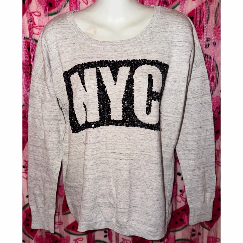 🩶 Express NYC Sequin Sweater